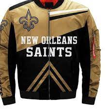 New Orleans Saints Bomber Jacket Winter Coat Gift For Men Jack Sport Shop Oking The Nostalgia Of The Ori Bomber Jacket Men Bomber Jacket Winter Mens Bomber
