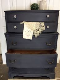 Antique Dresser With Charcoal Coloured Chalk Paint Painted Furniture Furniture Antique Dresser
