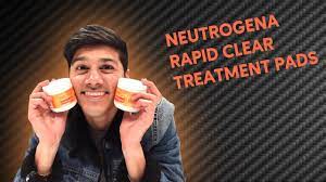 Neutrogena Rapid Clear Treatment Pads Review Youtube