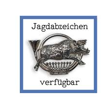 Jagdabzeichen Wildschwein Jagdhorn