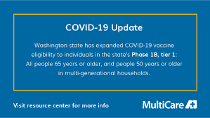 In an effort to speed up vaccinations after a rocky rollout, the u.s. Multicare Health Multicarehealth Twitter