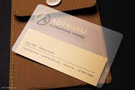 When you print plastic business cards, keep in mind that the minimum font size for clear and frosted background is 8 pt. Free Online Clear Pvc Plastic Business Card Template Rockdesign Com