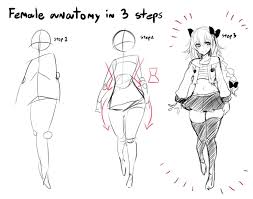 These ratios are used in depictions of the human figure and may become part of an artistic canon of body proportion within a culture. Female Anatomy In 3 Steps How To Draw An Owl Female Anatomy Reference Body Drawing Tutorial Anatomy Sketches