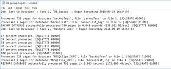 Verbose Sql Server Agent Logging