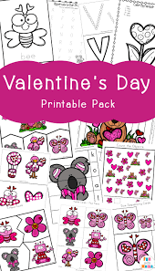 Valentine's animals (in alphabetical order): Valentine S Day Printables Pack Fun With Mama