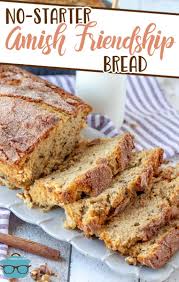 The best thing about it is you can change up your flavors & pass your starter on to friends and keep it going! No Starter Amish Friendship Bread The Country Cook