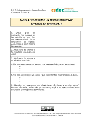 En algunos instructivos, como por ejemplo en las recetas de cocina o en los juegos donde se enseña la elaboración de figuras de papel, se incluye una lista de. Rubrica Revisamos Nuestro Aprendizaje Proyecto Texto Instructivo Instructivo Proyectos De Matematicas Aprendizaje