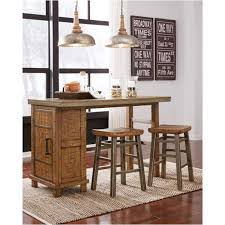 Features specifications shipping & returns warranty about manufacturer a cosmopolitan and sleek piece improving its functionality, a hollow core base provides added storage space with three open shelves perfect for showcasing extra dining accessories. D663 13 Ashley Furniture Rectangular Counter Table With Storage