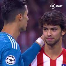 Girlfriend is boyfriend's partner and the daughter of daddy dearest and mommy mearest. Bt Sport Cristiano Ronaldo And Joao Felix Share Moment Before Kick Off Facebook