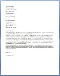 Best business analyst cover letter. Cover Letter For A Technical Analyst Job July 2021
