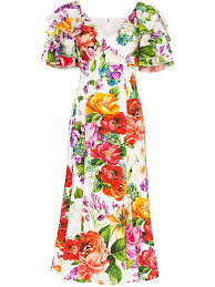 Domenico dolce e stefano gabbana hanno l'italia nel cuore. Dolce Gabbana Vestito A Fiori Con Ruches Farfetch