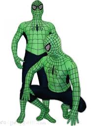 Black And Green Spiderman Suit Lycra Spandex Spiderman Costumes Green With Black Stipe Lycra Spandex Spiderman Zentai Suit