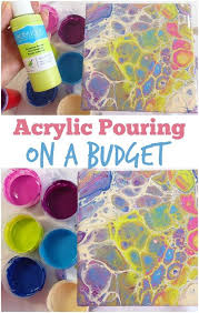 Alisourcepro makes it simple, with just a few steps: How To Do Acrylic Pouring On A Budget With Cheap Paints Acrylic Pouring Art Acrylic Pouring Painting Crafts