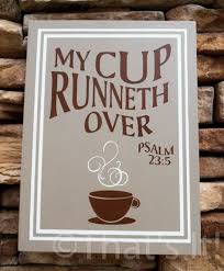 Want to change your kitchen into something that will surely please your guests? My Cup Runneth Over Hand Painted Wood Sign Coffee Theme Etsy In 2021 Coffee Theme Kitchen Coffee Theme Coffee House Decor