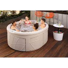Lifesmart Spas 4 Person 13 Jet Oval Plug And Play Hot Tub Hot Tub Small Hot Tub Tub