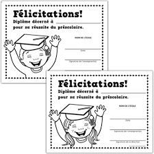diplome du prescolaire de maternelle obtention coloriage lol