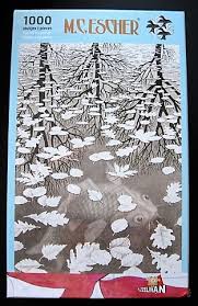 He developed the stomachion puzzle (and solved a difficult enumeration problem involving it); Jigsaws And Puzzles Of Artwork By Artist Mc Escher