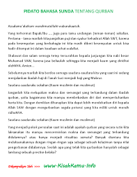 Dari mulai contoh yang pertama hingga akhir silahkan bisa dijadikan untuk referensi bagi yang membutuhkan. Contoh Biantara Bahasa Sunda Tentang Idul Adha Bagikan Contoh