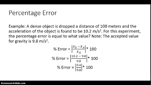 Percent error formula calculator excel template from cdn.educba.com. Percentage Error And Percentage Difference Youtube