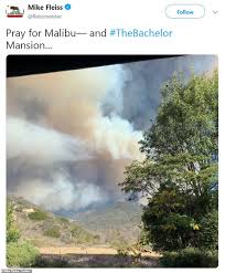 Kim kardashian and kanye west allegedly saved their house (image: A List Fire Panic Caitlyn Jenner S Sprawling Hilltop Malibu House And The Bachelor Mansion Are Burned Flames Reach Kim And Kanye S Home Nice Fm 104 3