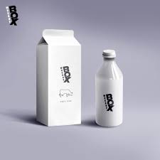 Free Milk Package Mockup Design Download Milk Packaging Yogurt Packaging Milk Advertising