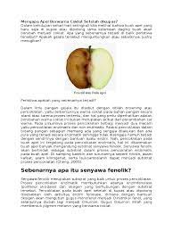Salah satu sifat senyawa asam dari buah apel yang dapat diidentifikasi secara langsung adalah. Aktivitas Enzim Apel