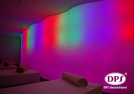 Qube rgb color changing flexible panel. Backlit Wall Panels