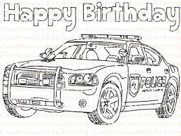 Coloring picture of police car. Police Birthday Party Favor Printable Police Car Coloring Page Etsy