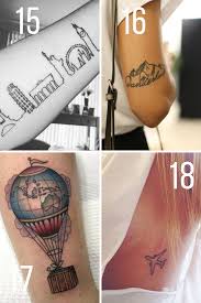 While some get hooked on getting inked, others aren't as eager to return to the ouch of the process. 29 Wanderlust Tattoo Ideas For A Travelers Heart Tattooglee