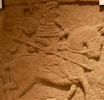 You can look up the words in the phrase individually using these links: Illustrations Of Picts On Pictish Stones