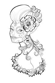 Free Printable Day Of The Dead Coloring Pages By Heather Fonseca Another Awesome Pin Repinned By Http Skull Coloring Pages Coloring Pages Coloring Books