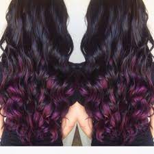 Dark Brown With Pravana Purple Underneath Hair Colors Ideas Purple Underneath Hair Hair Color Underneath Underlights Hair