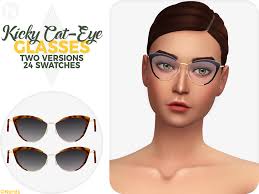 Mods and custom content (cc) can extend your gameplay and improve the experience in sims 4. Kicky Cat Eye Sims 4 Cc Glasses