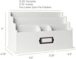 Maybe you would like to learn more about one of these? Buy Blu Monaco White Wooden Mail Organizer 3 Tier White Desk Organizer Rustic Country Mail Sorter Kitchen Countertop Organizer Mail Basket Online In Germany B08mv6dx4p
