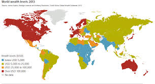 Bohatstvi Na Dospelou Osobu 2013 The Wealth Of Nations Richest In The World Map