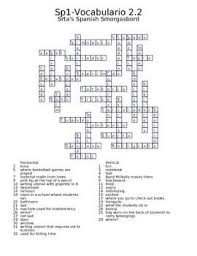 We can help you solve those tricky clues in your crossword puzzle. Avancemos 1 Unit 2 Crosswords Vocab Crossword Puzzles Textbook