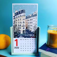 New Year Calendar2020 Desk Calendar12 Month Etsy Desk Calendars Miniature Calendar New Year Calendar