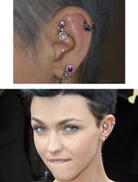 ruby rose is wearing venus by maria tash ruby rose ear piercing ideas piercing inspiration