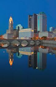 United states, columbus city city. Scioto River And Columbus Ohio Skyline Photograph By Panoramic Images