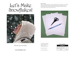 Reading A Z Lets Make Snowflakes Pages 1 9 Text
