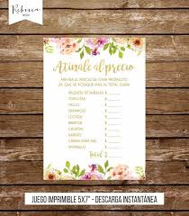 The Price Is Right In Spanish Baby Shower Rosa Game Atinale Al Etsy In 2020 Baby Shower Wishes Printable Baby Shower Games Wishes For Baby