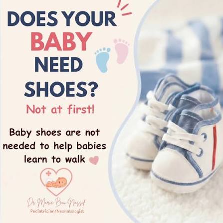 One of the biggest misconceptions I see around first/new walkers? That babies  need super supportive, stiff shoes the second they start taking steps. In  reality, barefoot is usually best where possible for