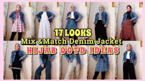 The one so versatile that it isn't tucked away when seasons change and can adapt into new looks as your style evolves. Mix Match Denim Jacket 17 Looks Hijab Ootd Ideas How To Style Denim Jeans Jacket Youtube