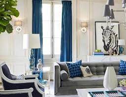 Luxury Sapphire Blue Velvet Curtains Rod Pocket Curtain Etsy Curtains Living Room Velvet Curtains Living Room Royal Blue Velvet Curtains
