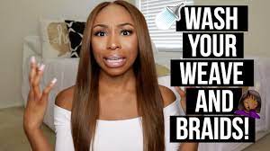 Are you asking yourself how to wash hair extensions? How To Wash Your Sew In Weave And Real Hair Underneath Ft Unice Youtube