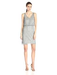 Adrianna Papell Women S Sleeveless Blouson Beaded Cocktail Dress Slate 12 Adrianna Papell Http Www Amazon Com Beaded Cocktail Dress Cocktail Dress Dresses