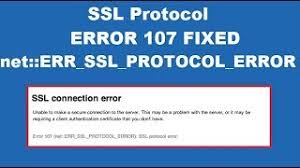 How To Fix Error 107 Net Err Ssl Protocol Error Youtube The reason might be with the server or your computer not having a client authentication certificate that is required to make a secure connection with the server. how to fix error 107 net