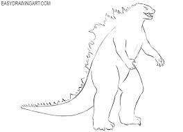 Drawing and shading a realistic godzilla is very easy if you follow to 8 simple steps to drawing godzilla. How To Draw Godzilla Easy Drawings Easy Drawings Godzilla