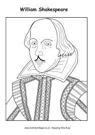 Signup to get the inside scoop from our monthly newsletters. William Shakespeare Colouring Page William Shakespeare For Kids William Shakespeare Shakespeare Portrait