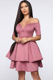 Eye For Flare Off Shoulder Mini Dress Mauve In 2020 Mini Dress Short Flare Dress Mauve Dress
